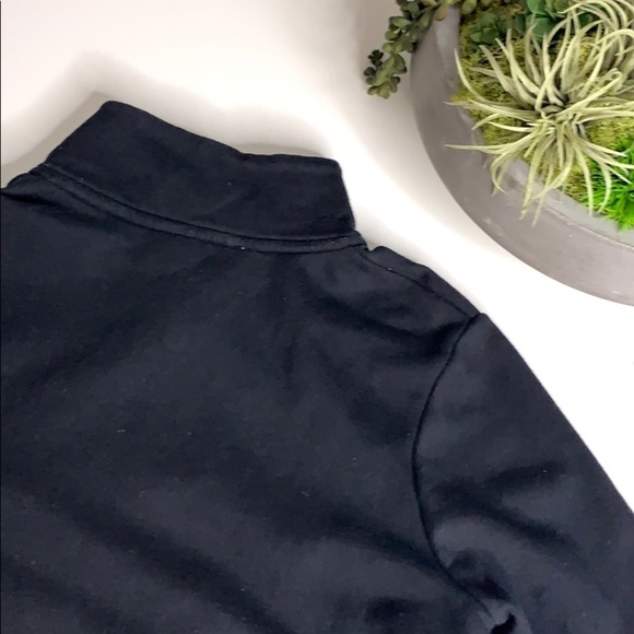 Pink Victoria Secret Half Zip Logo Pull Over Sweatshirt color block black xs - Picture 6 of 6